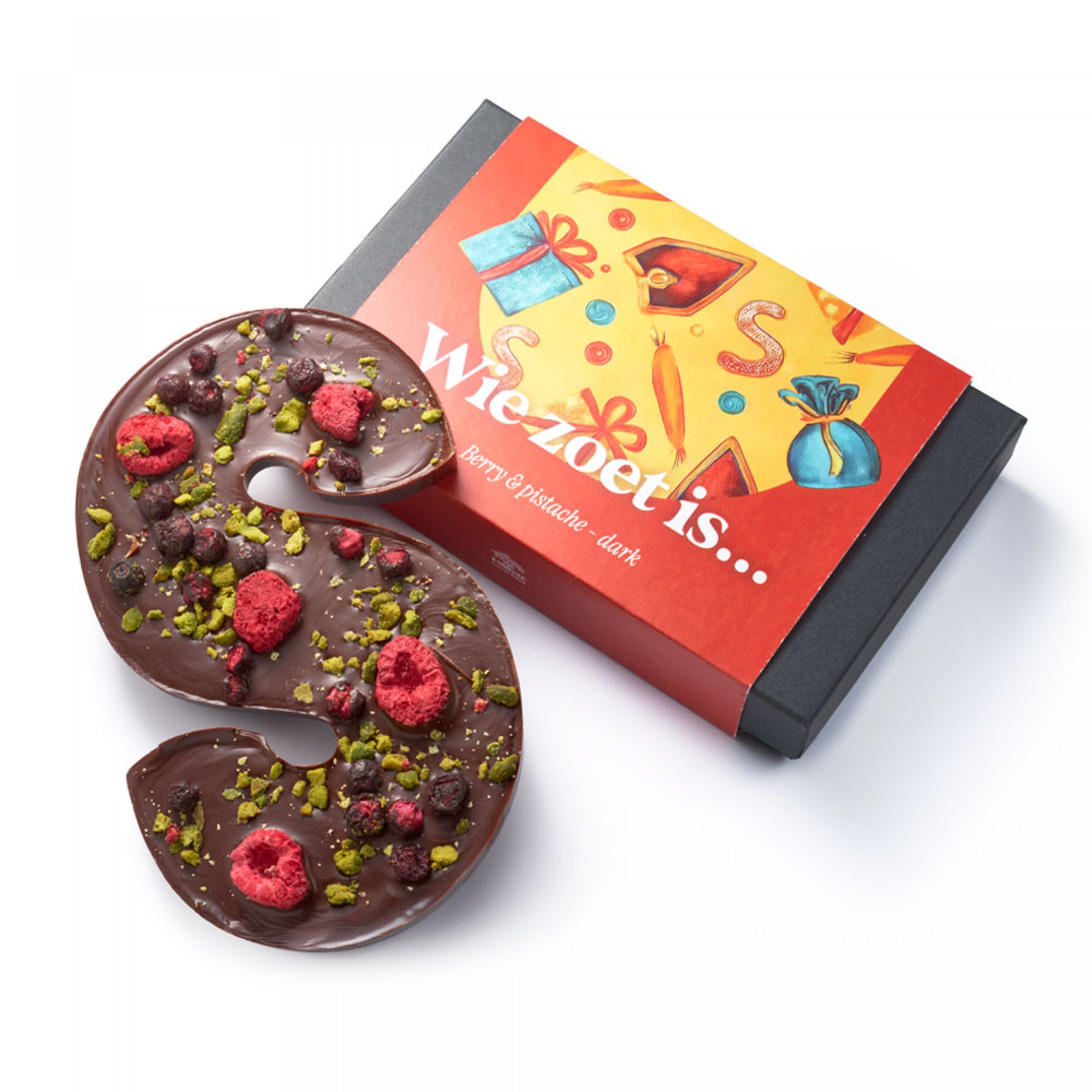 Chocoladeletter – Berry & pistache - Afbeelding 1