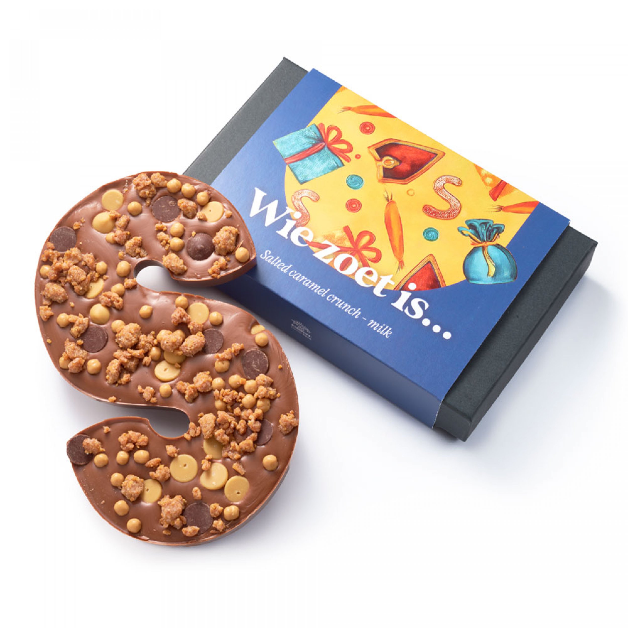Chocoladeletter – Salted caramel crunch - Afbeelding 1