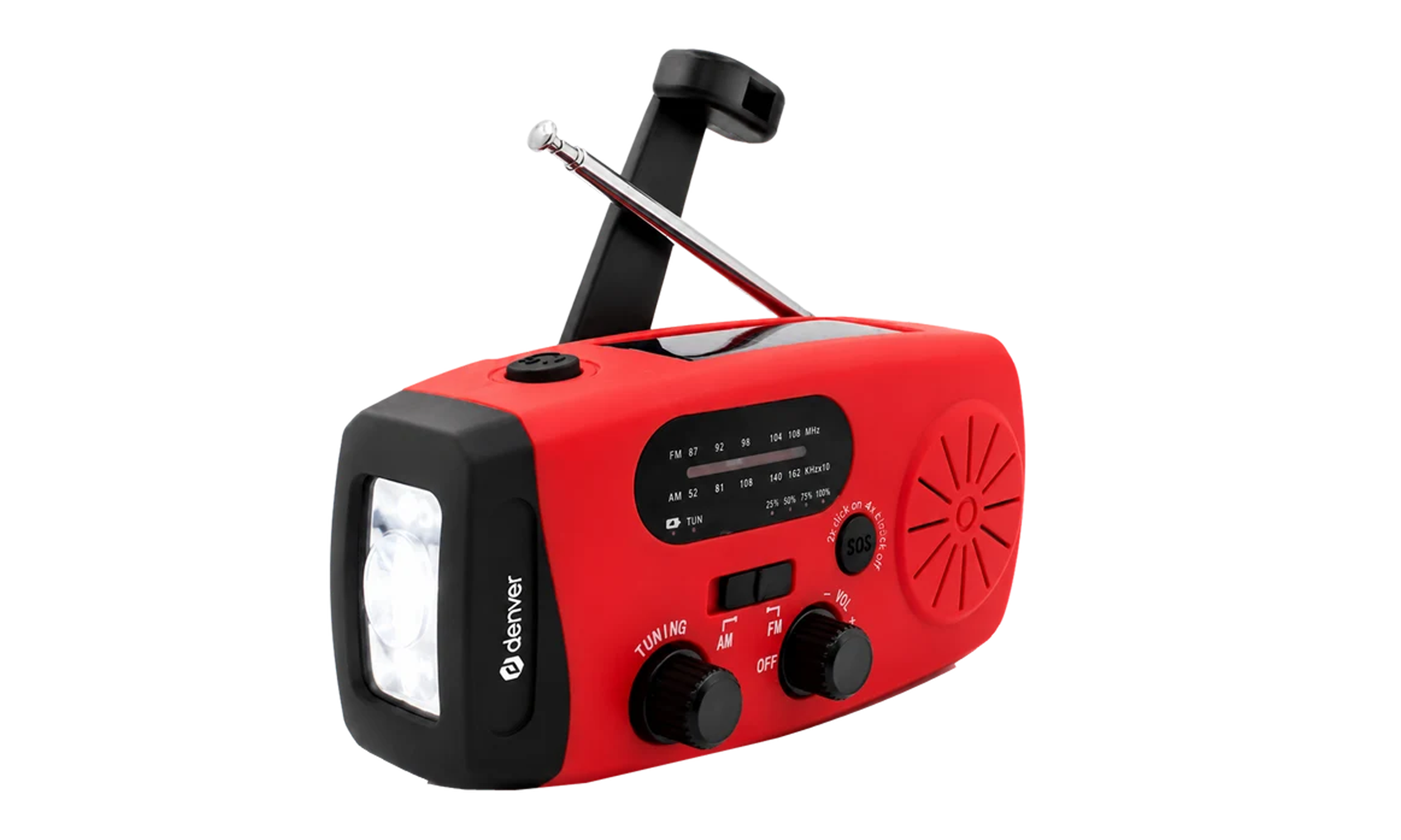 Noodradio, zaklamp en SOS-alarm - Afbeelding 1